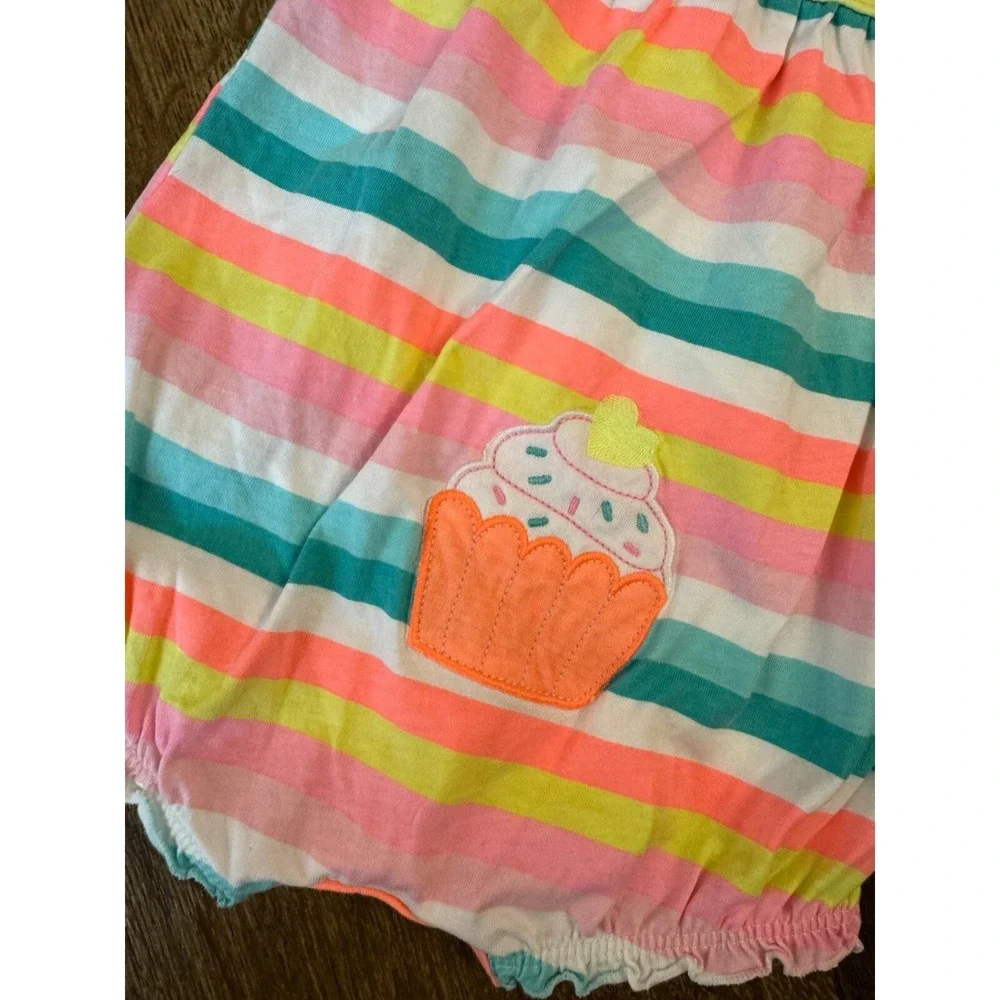 Carters Baby Girl Clothes Lot 3 Months Rompers Outfits Summer Bundle Unicorn Dot